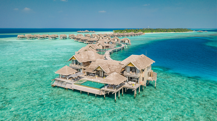 vakkaru maldives overwater residence and villas aerial