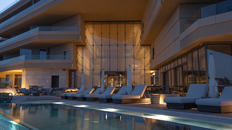 verdala wellness hotel pool night