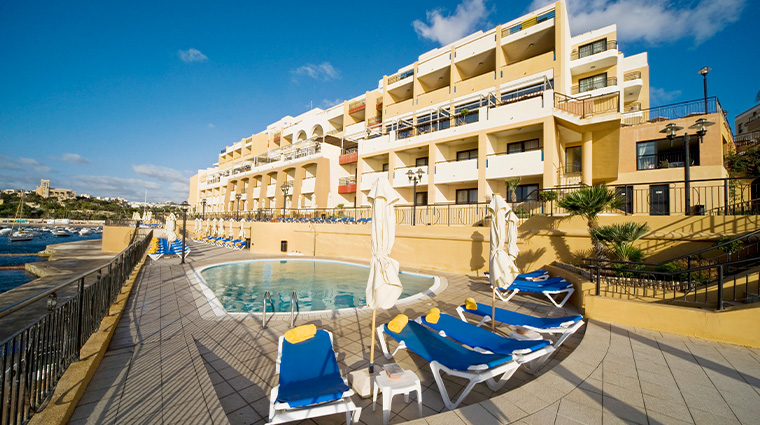 marina hotel corinthia beach resort malta pool2