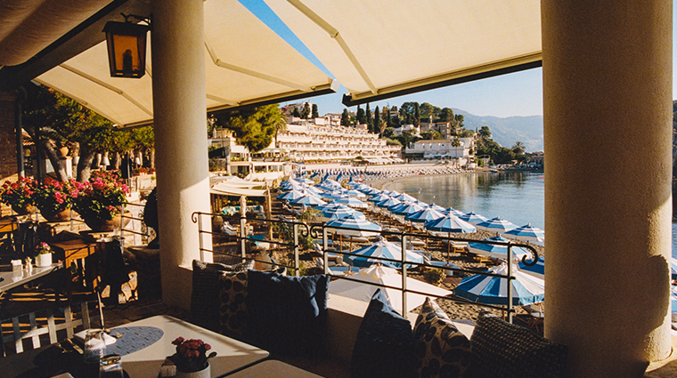 villa sant andrea a belmond hotel taormina mare terrace view