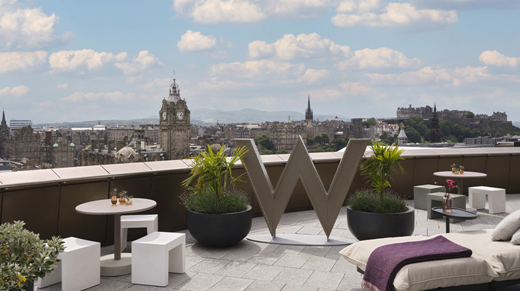 w edinburgh deck castle view