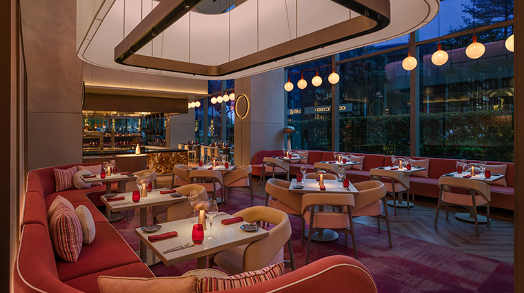 w singapore sentosa cove dining area