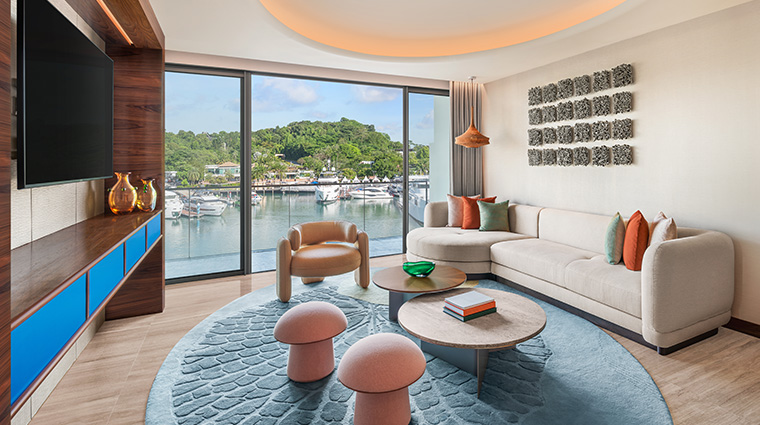 w singapore sentosa cove w suite living room