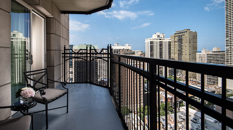 waldorf astoria chicago suite balcony view