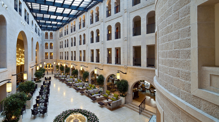 waldorf astoria jerusalem atrium promenade