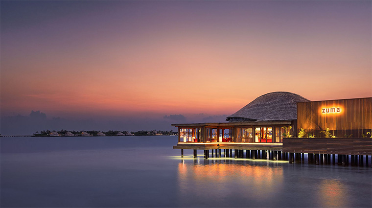 waldorf astoria maldives ithaafushi zuma sunset