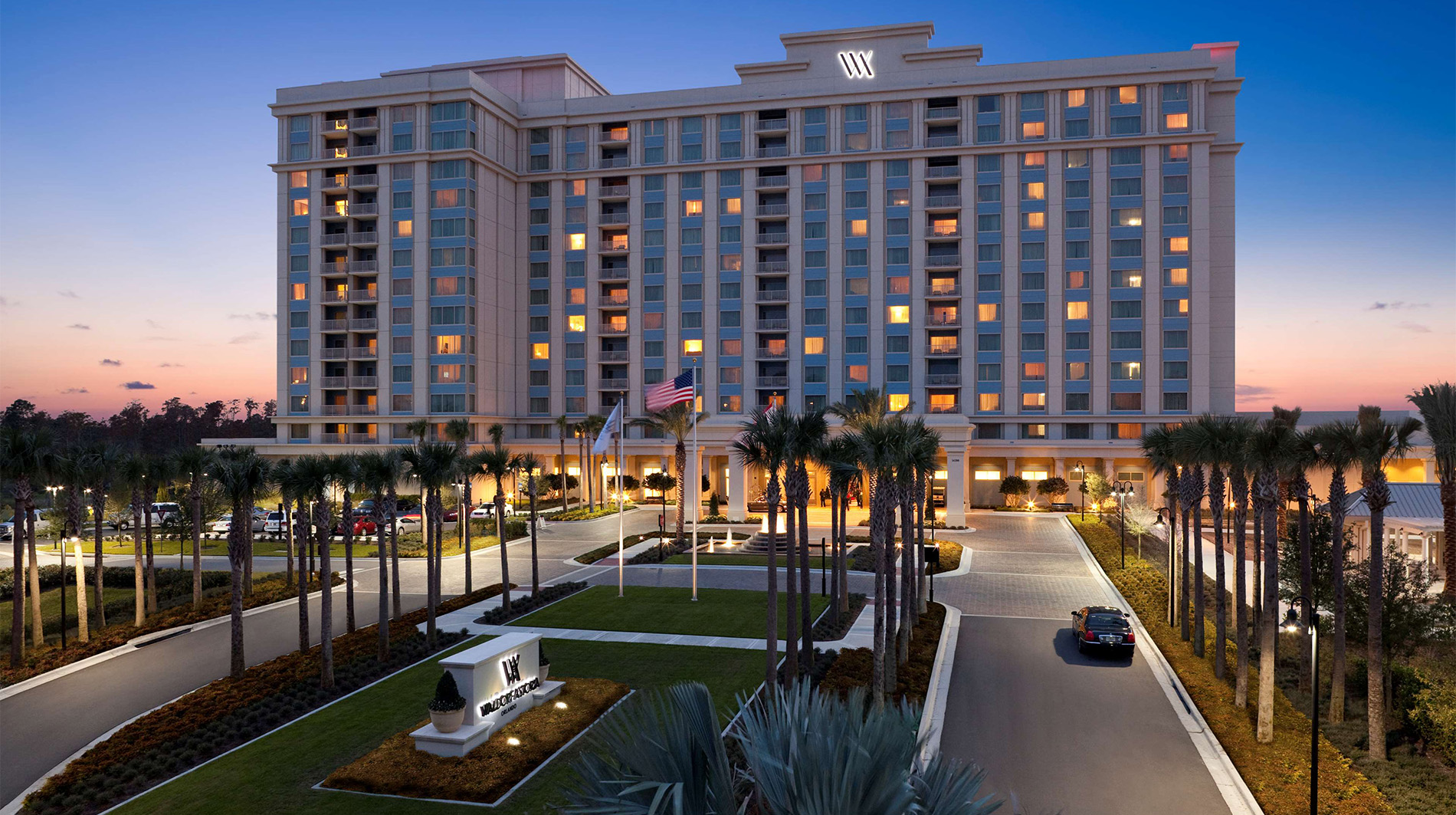 Edificio exterior del Waldorf Astoria Orlando