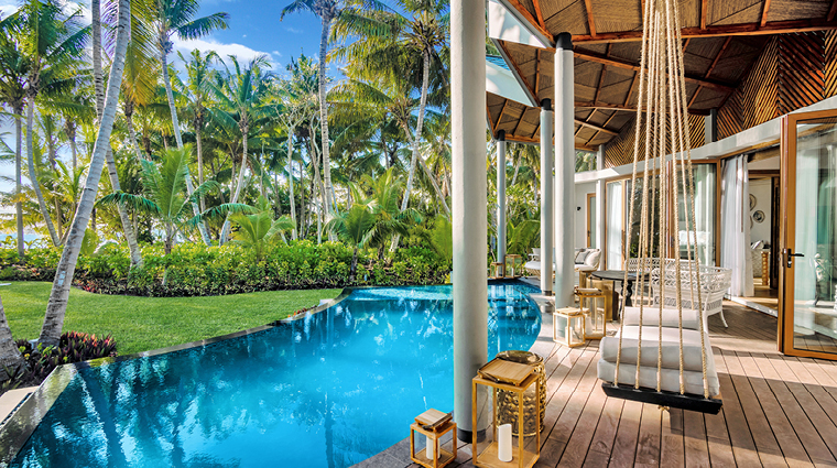 waldorf astoria seychelles platte island terrace of the villa