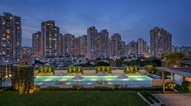 waldorf astoria xiamen exterior night