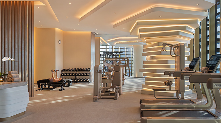 wellness at mandarin oriental downtown dubai gym area