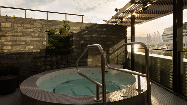 willow stream spa at fairmont pacific rim jacuzzi