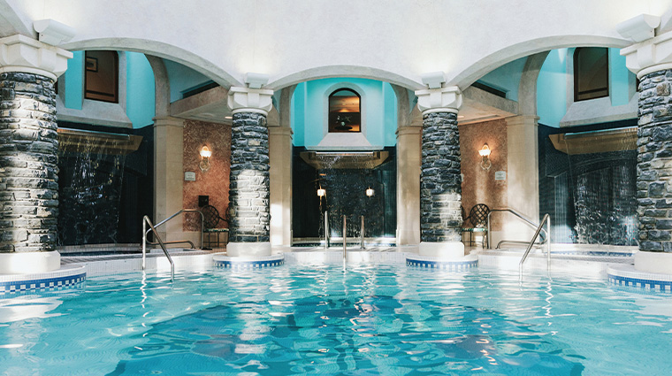 willow stream spa at fairmont banff springs mineral pool