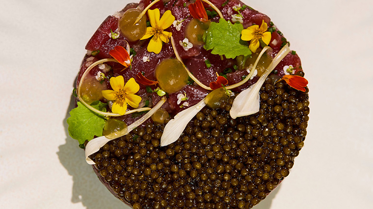 yoshoku kaiseki tuna and caviar